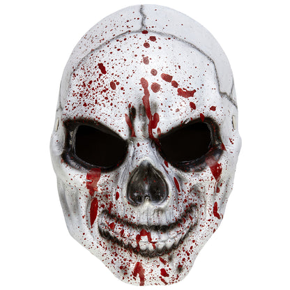 "HALBMASKE BLUTIGER TOTENKOPF AUS SCHAUMLATEX" – Vorderansicht