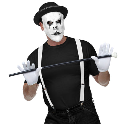 "HALBMASKE HARLEKIN MIT MELONE" – Ansicht 4