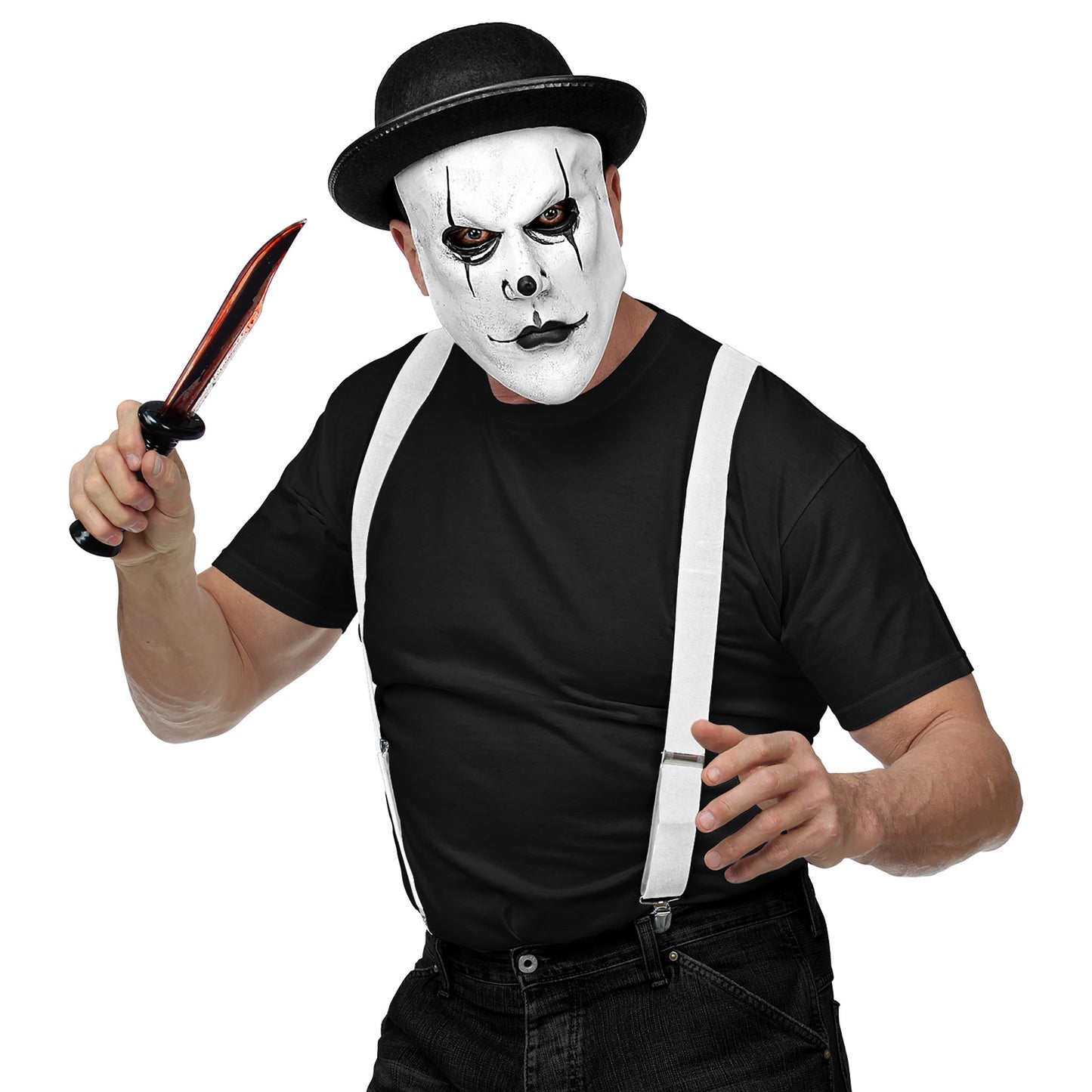 "HALBMASKE HARLEKIN MIT MELONE" – Ansicht 5
