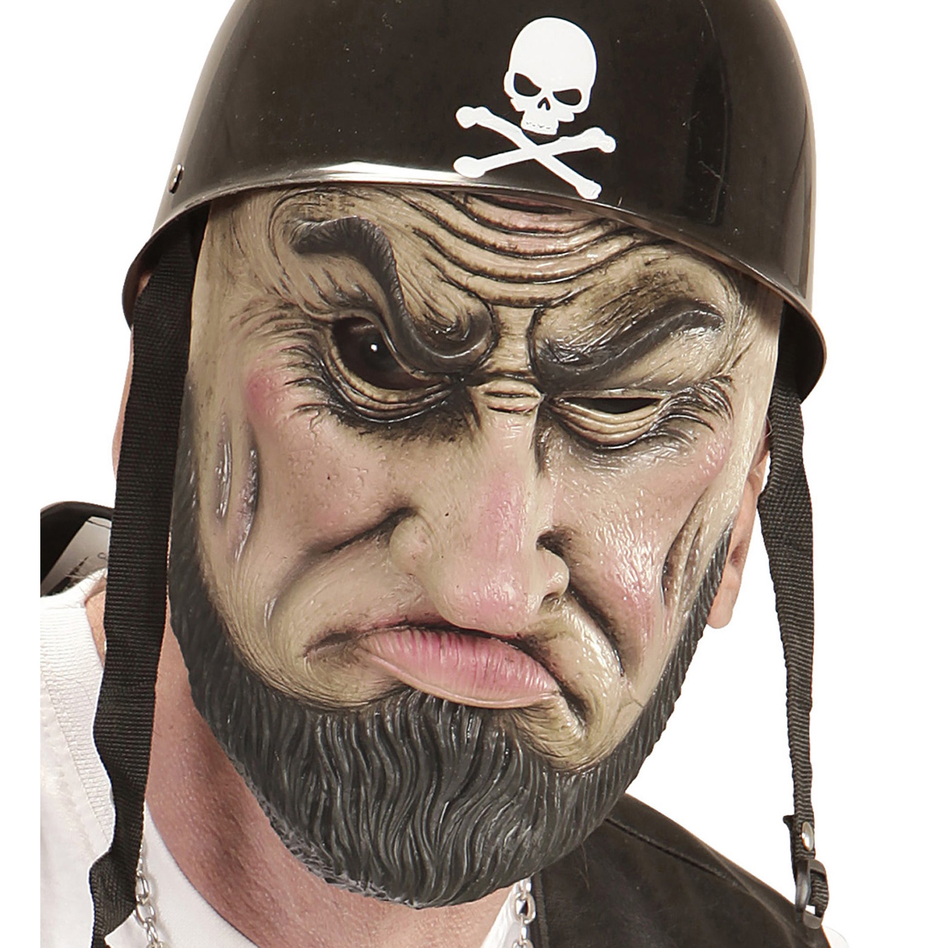 "HALBMASKE OUTLAW BIKER" – Vorderansicht