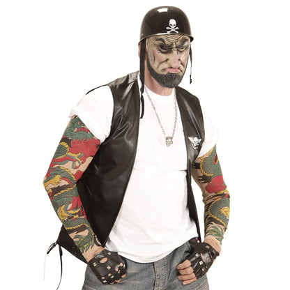 "HALBMASKE OUTLAW BIKER" – Detailansicht
