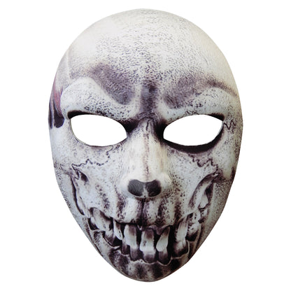 "HALBMASKE SKELETT AUS STOFF" – Vorderansicht