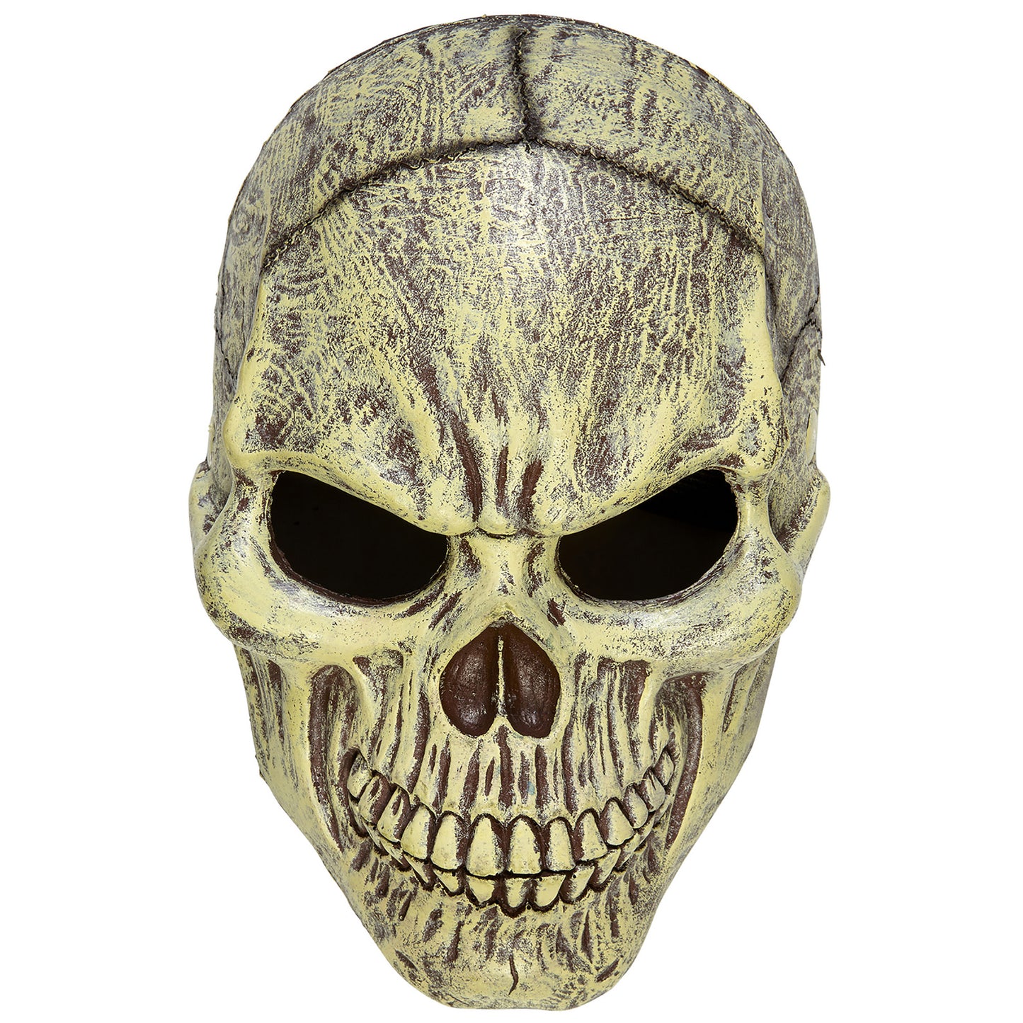"HALBMASKE TOTENKOPF AUS SCHAUMLATEX" – Vorderansicht