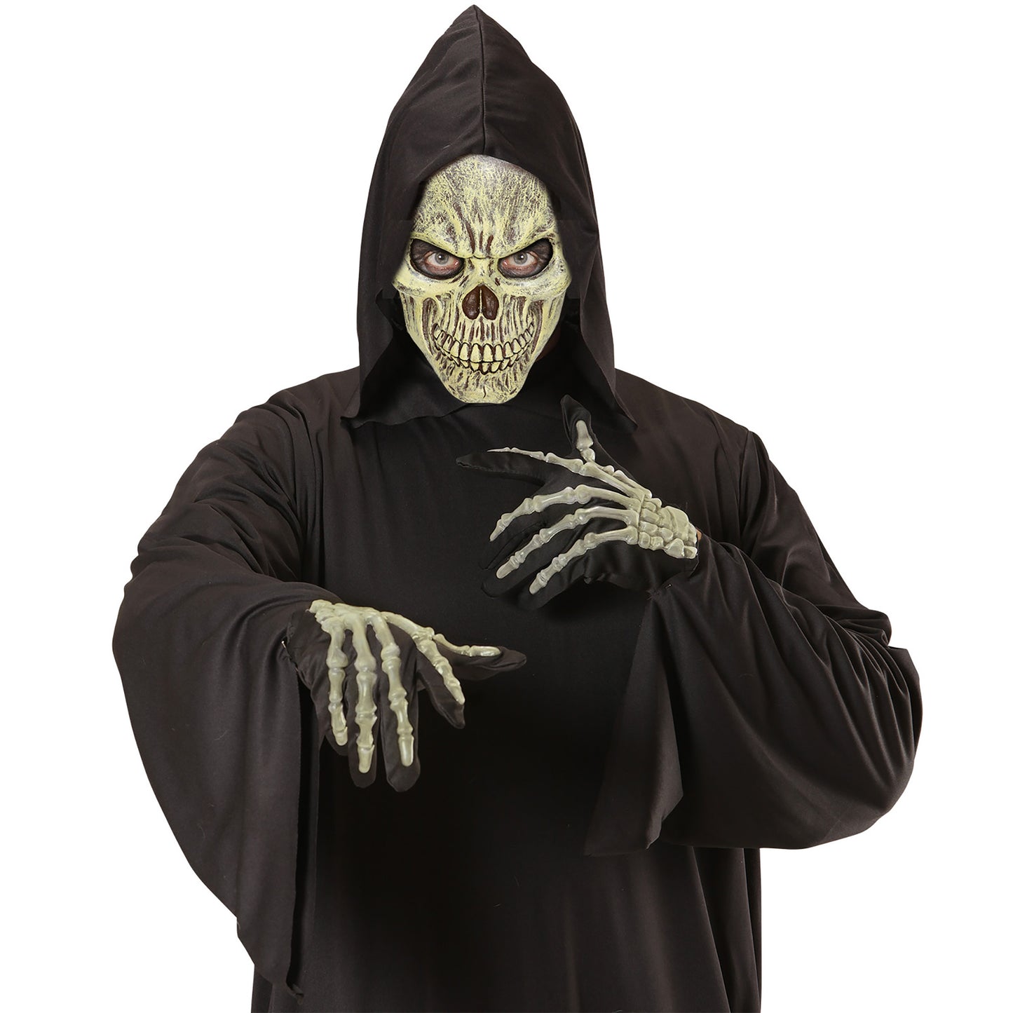 "HALBMASKE TOTENKOPF AUS SCHAUMLATEX" – Detailansicht