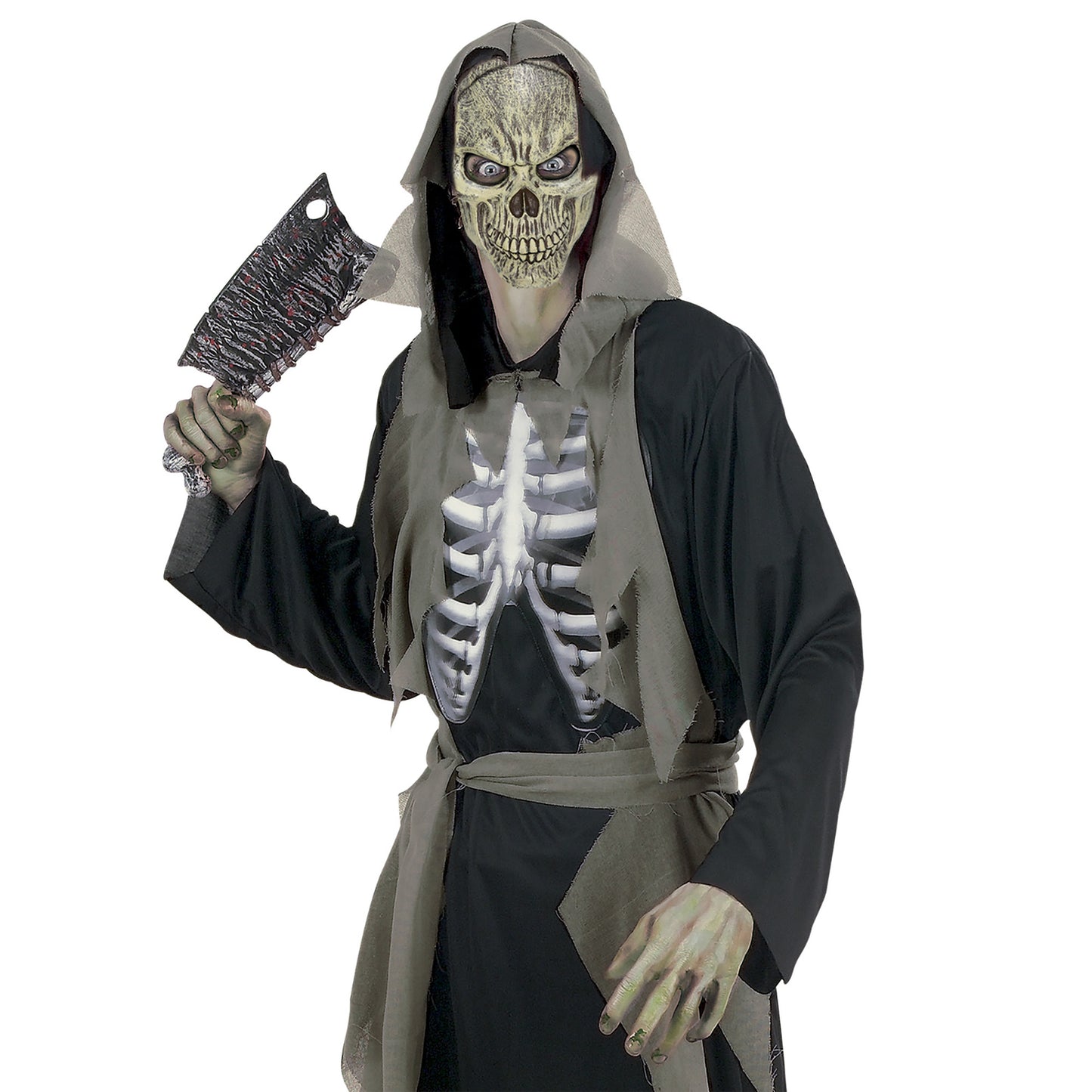 "HALBMASKE TOTENKOPF AUS SCHAUMLATEX" – Ansicht 3