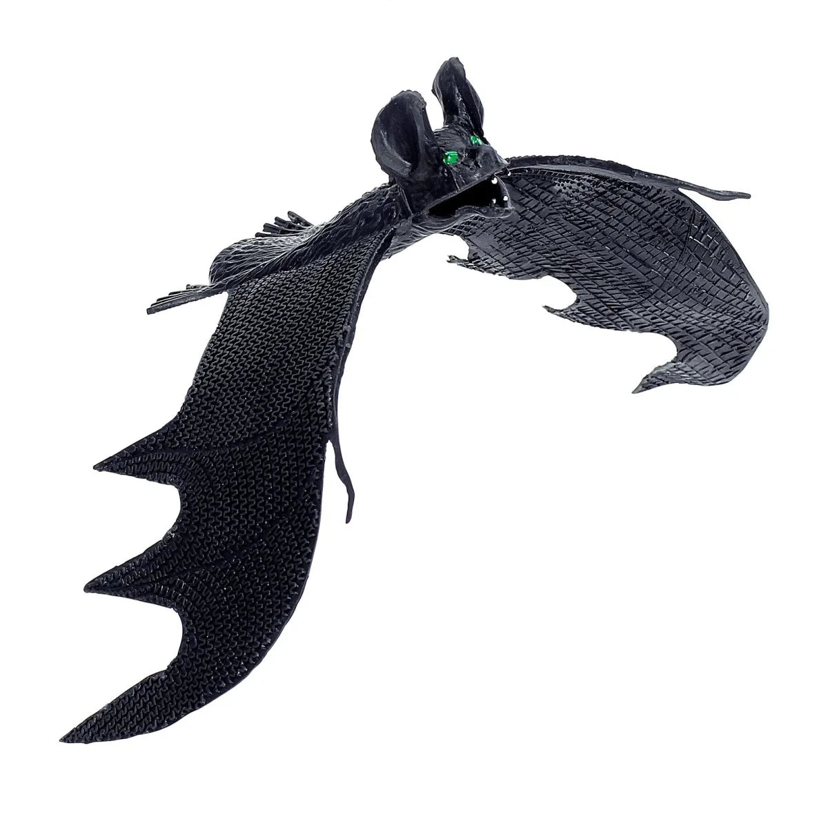 Schwarze Widmann Halloween-Fledermaus 29 cm als Hängedekoration – Produktansicht