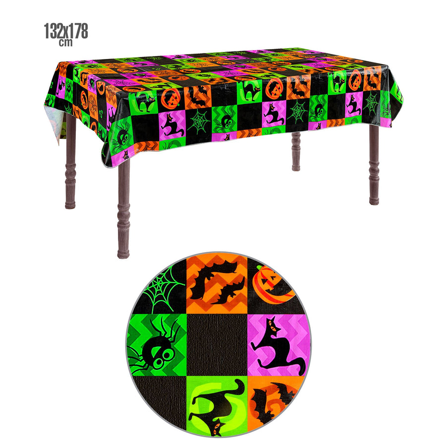 "HALLOWEEN TISCHDECKE" 132x178 cm – Vorderansicht