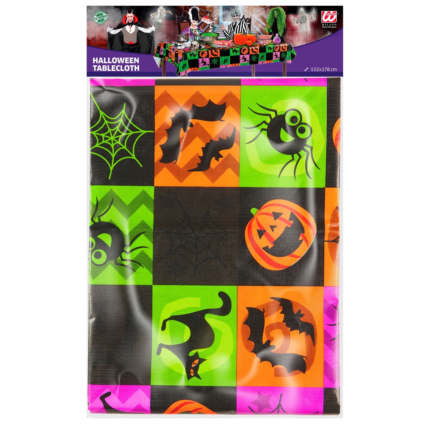 "HALLOWEEN TISCHDECKE" 132x178 cm – Detailansicht
