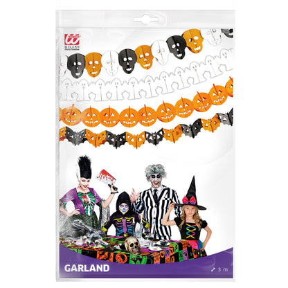 "HALLOWEENGIRLANDE" 3 m - sort. in 4 Modellen – Detailansicht