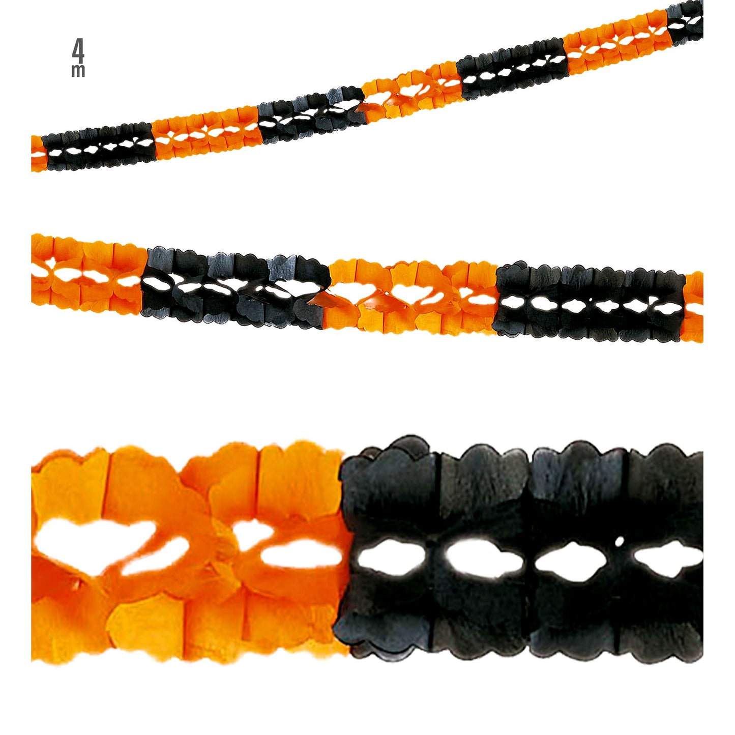 "HALLOWEENGIRLANDE BOA" 4 M – Vorderansicht