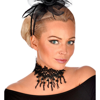 "HALSBAND MIT SCHWARZEN PERLEN & KETTEN" – Ansicht 5