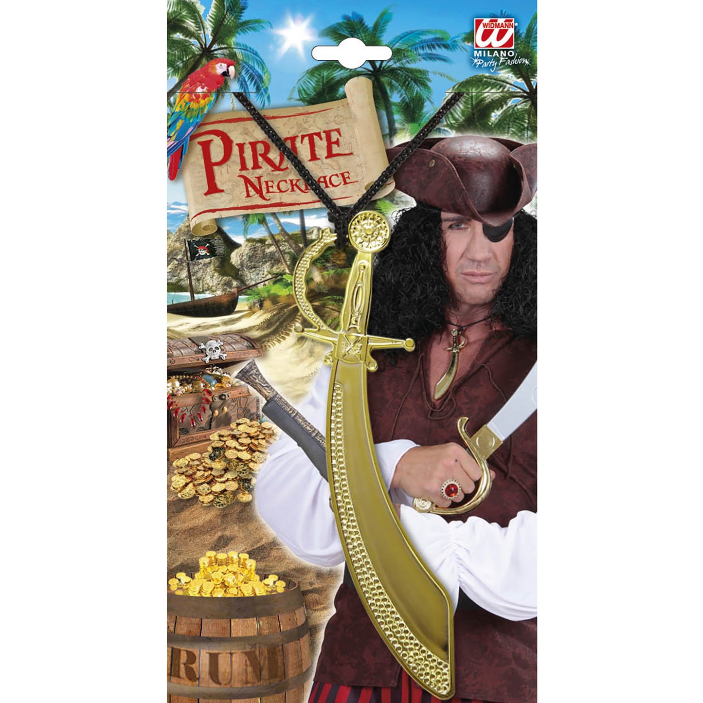 "HALSKETTE MIT PIRATENSÄBEL IN GOLD" – Ansicht 3