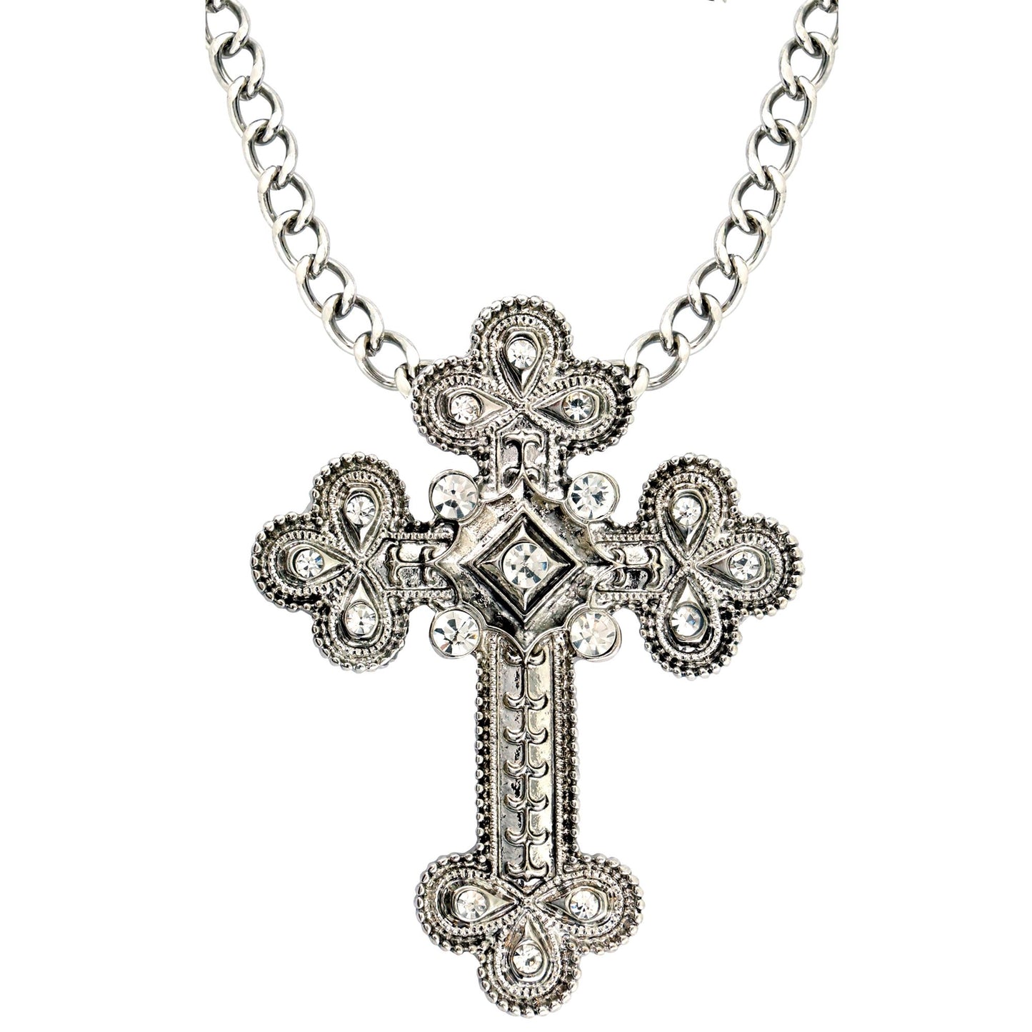 "HALSKETTE MIT STRASSKREUZ" – Vorderansicht