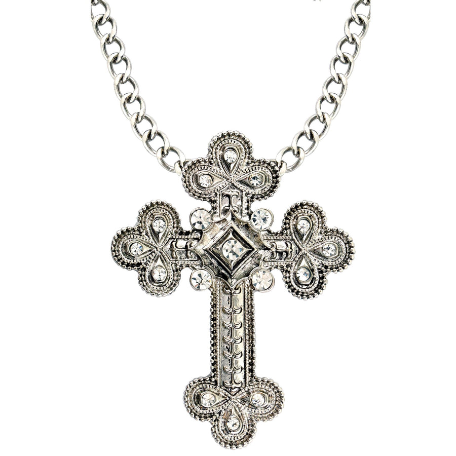 "HALSKETTE MIT STRASSKREUZ" – Vorderansicht