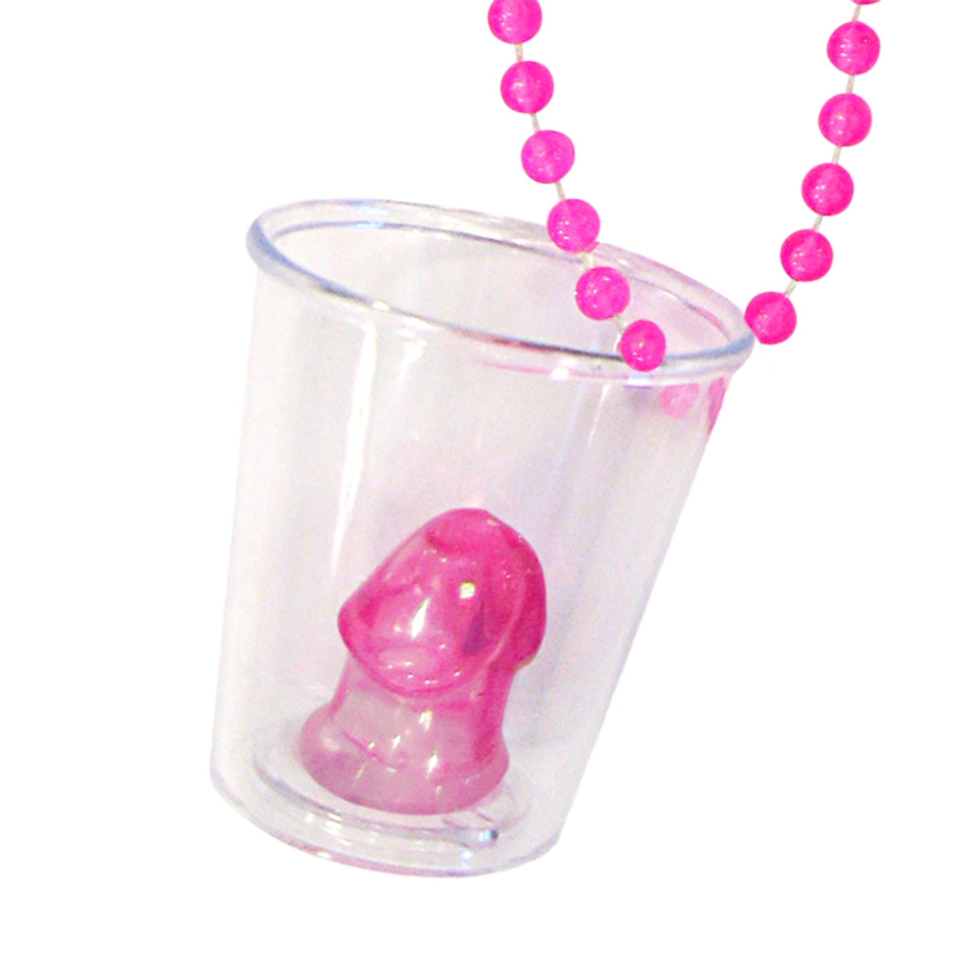 "HALSKETTE MIT WILLY SCHNAPSGLAS" – Vorderansicht