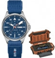 HAMILTON Mod. KHAKI AVIATION PILOT DAY DATE AUTO - AIR-GLACIERS Special Edition + Extra Strap H64655941 Day & Date - Armbanduhr 42 mm ansicht-2