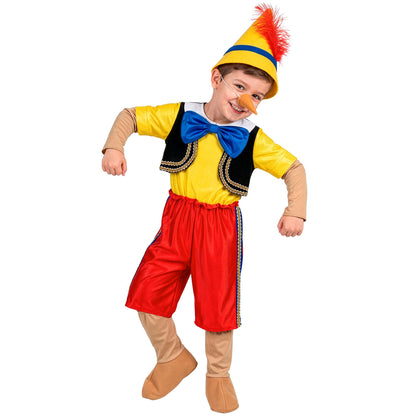 "HANDPUPPE" (Kostüm, Überstiefel,Hut, Nase) – Vorderansicht