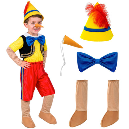 "HANDPUPPE" (Kostüm, Überstiefel,Hut, Nase) – Detailansicht