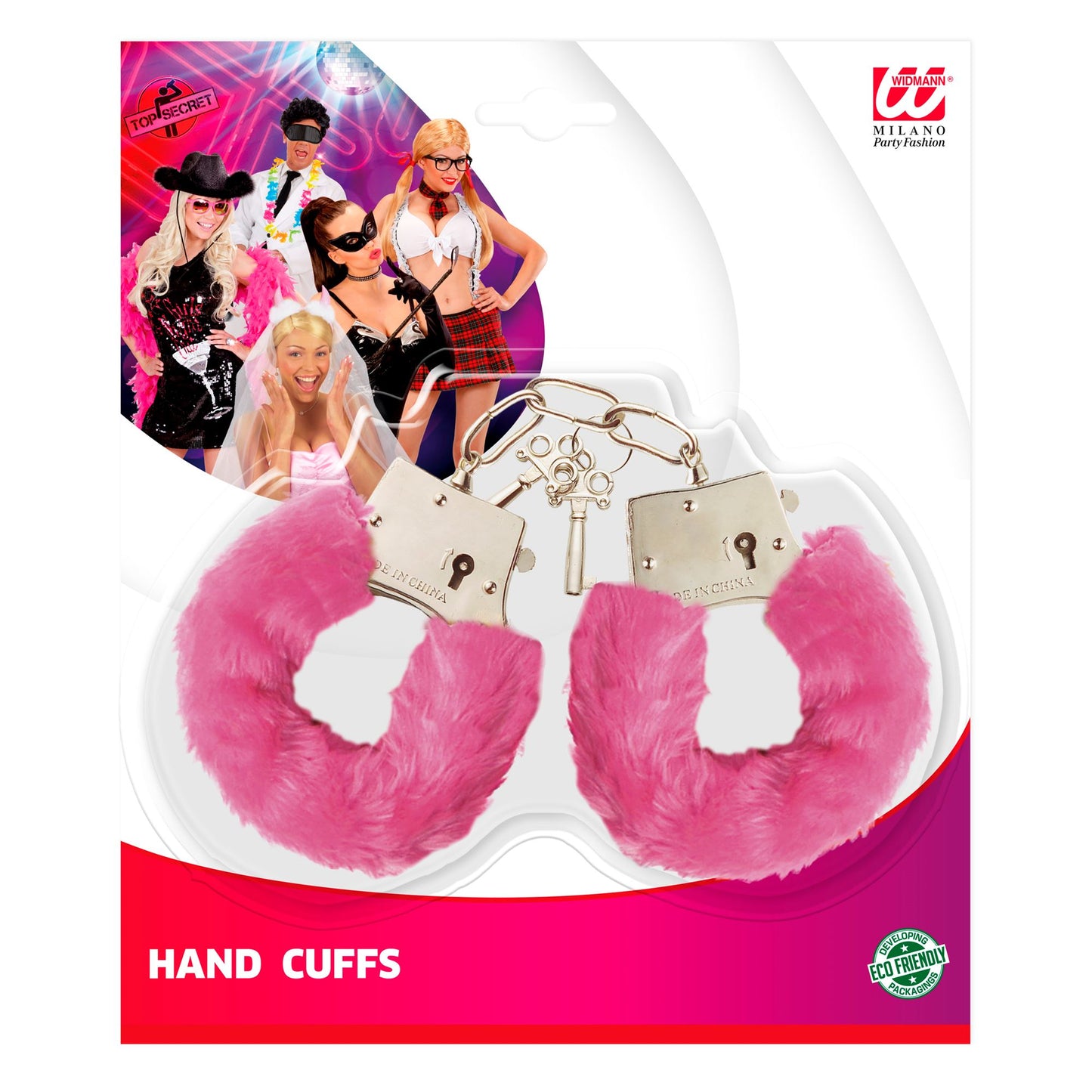 HANDSCHELLEN MIT ROSA FELL" – Ansicht 4