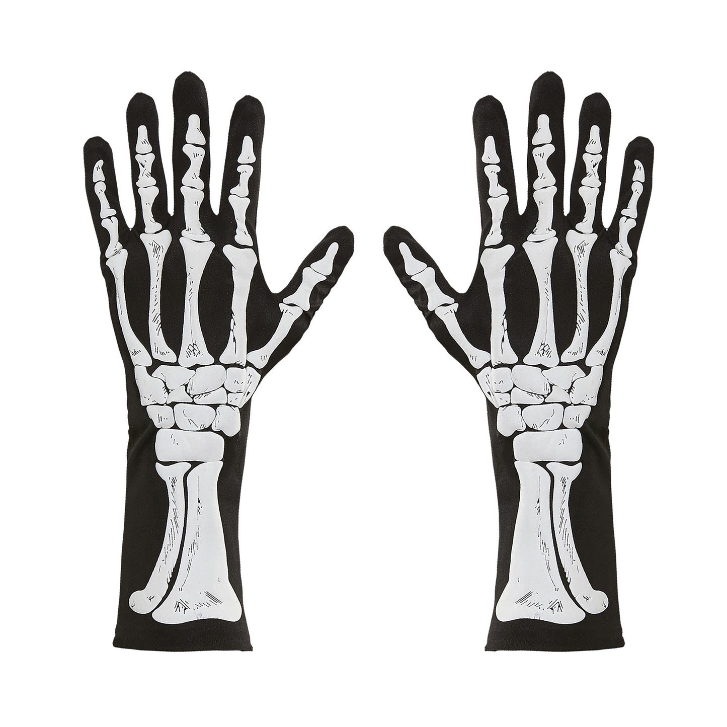 "HANDSCHUHE SKELETT" 35 cm – Vorderansicht