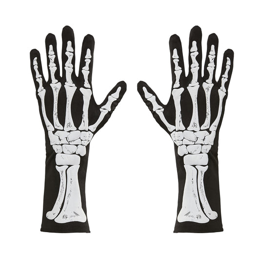 "HANDSCHUHE SKELETT" 35 cm – Vorderansicht