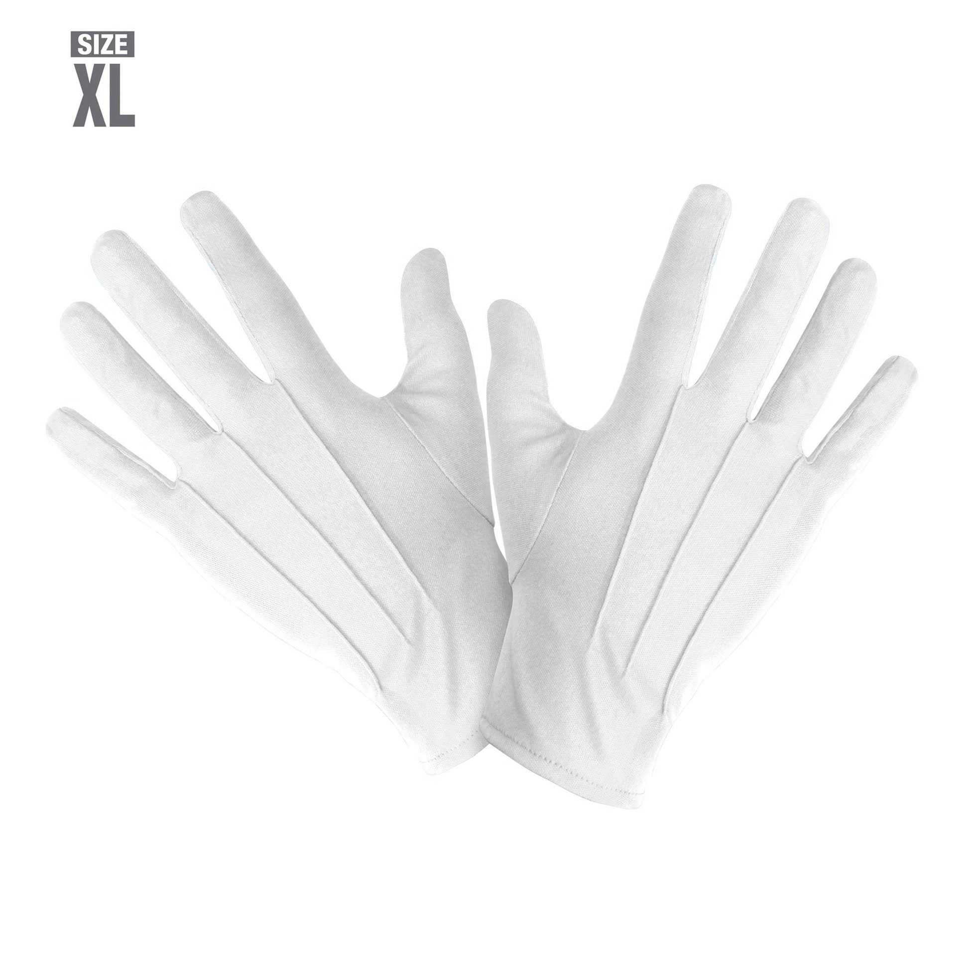 "HANDSCHUHE" weiß Größe XL – Vorderansicht
