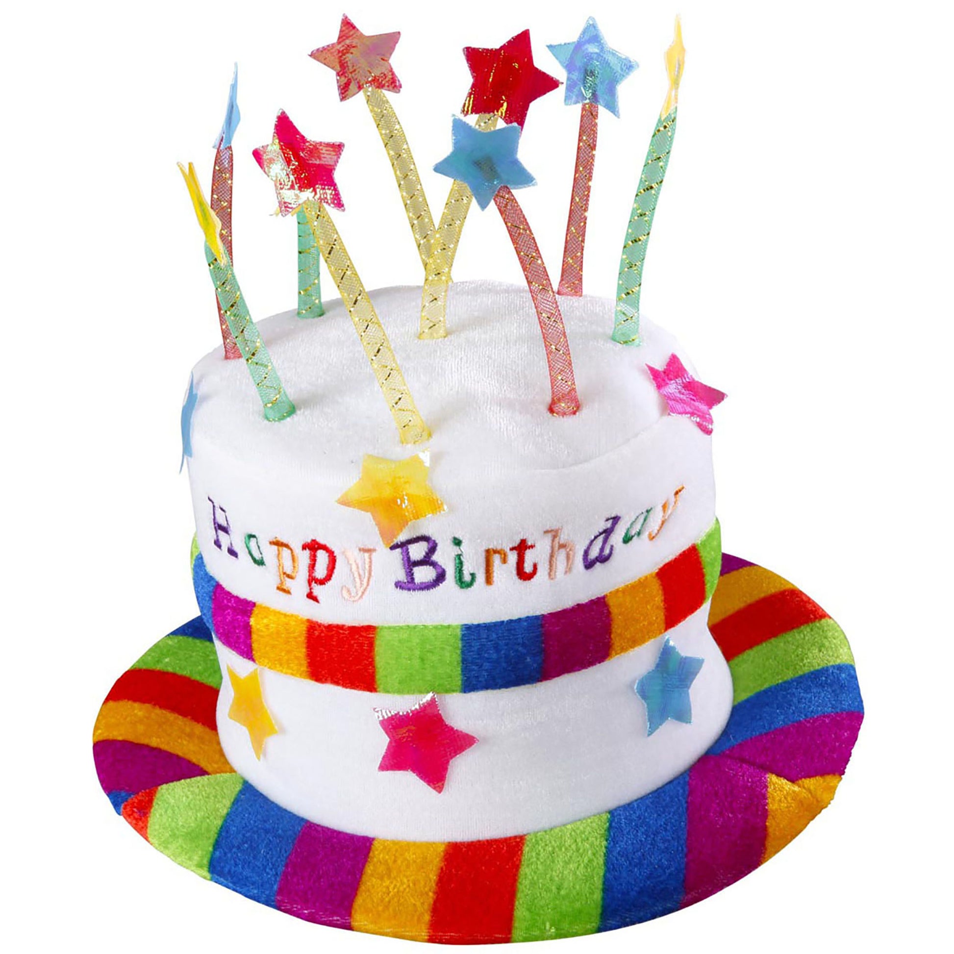 "HAPPY BIRTHDAY HUT" aus Samt – Vorderansicht