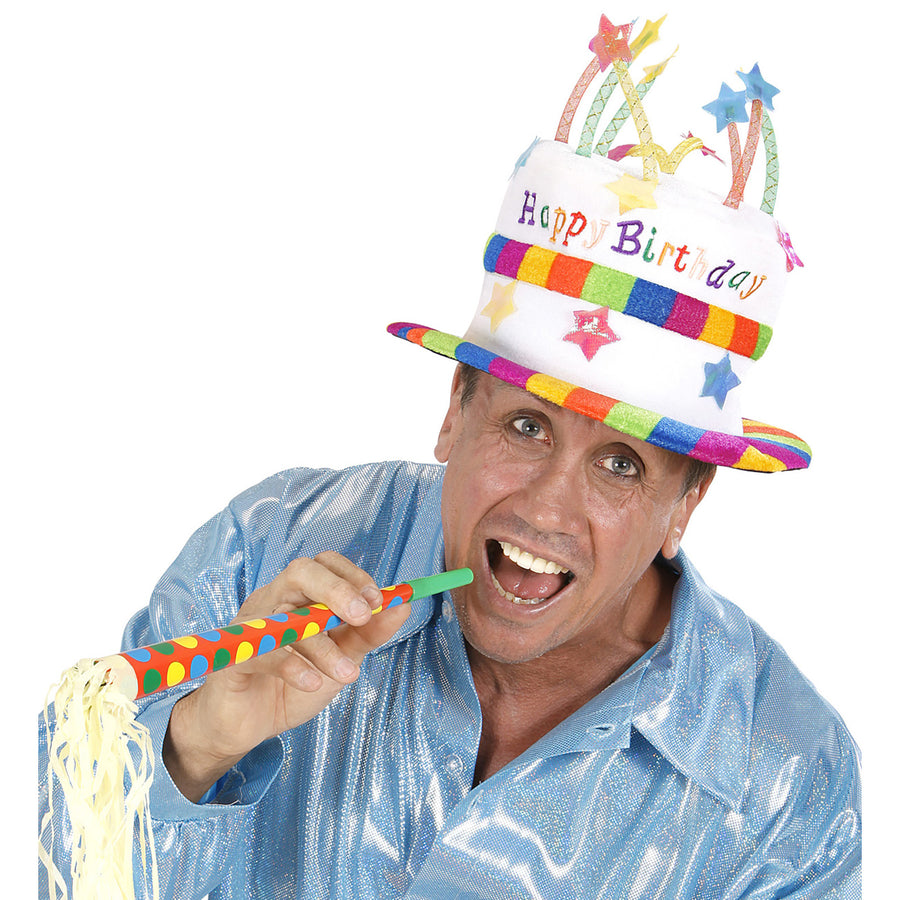 "HAPPY BIRTHDAY HUT" aus Samt – Detailansicht