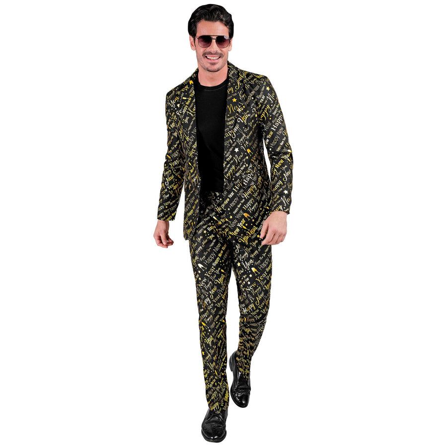"HAPPY NEW YEAR PARTY FASHION ANZUG" (Jackett, Hose) – Vorderansicht