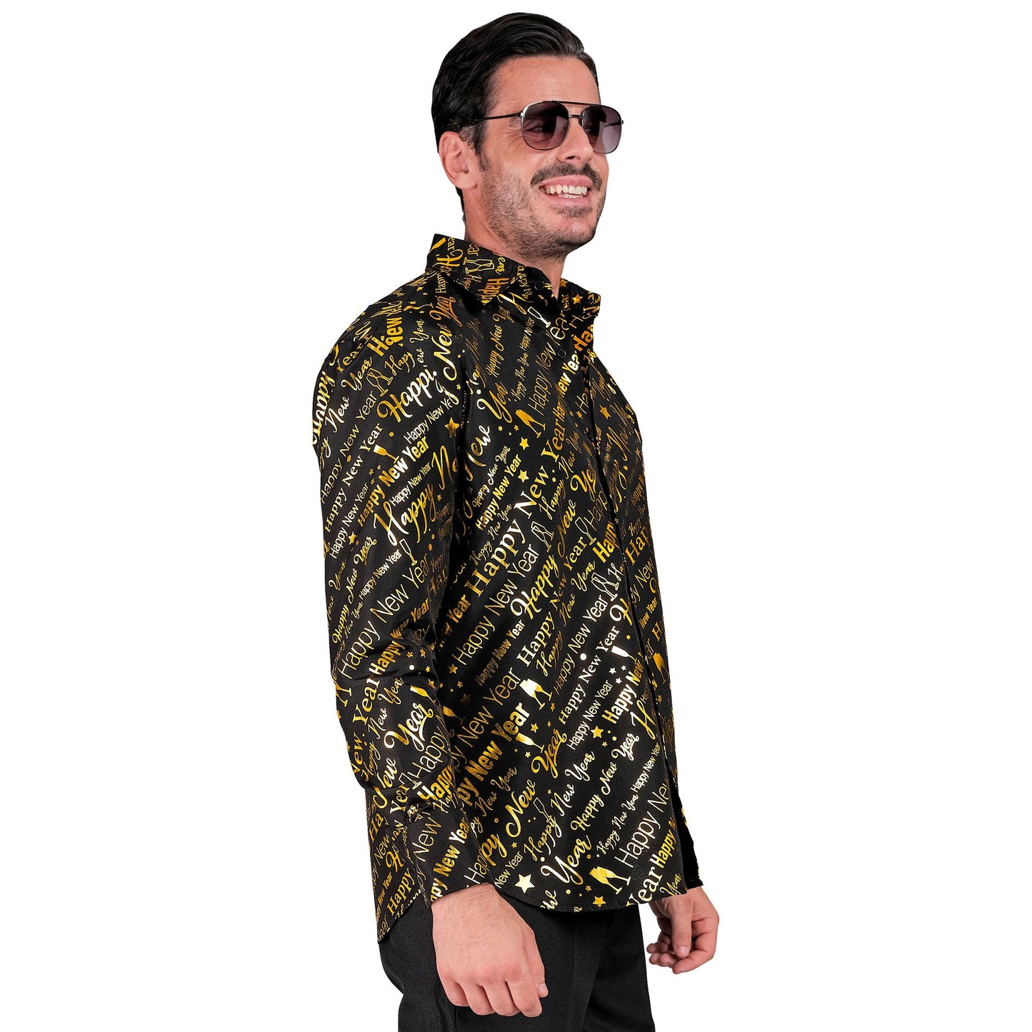 "HAPPY NEW YEAR PARTY FASHION HEMD" (Hemd) – Detailansicht
