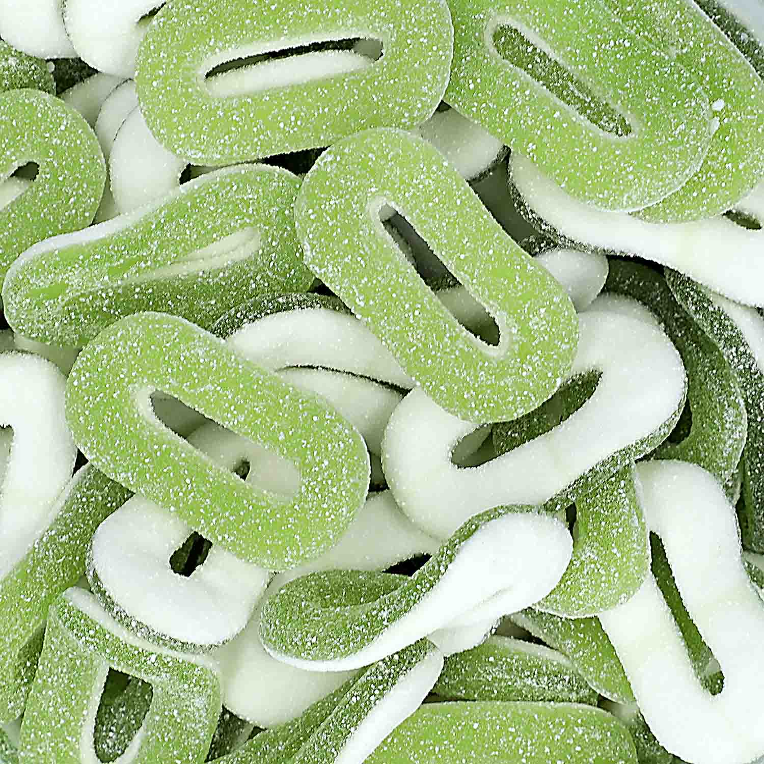 Haribo Saure Apfelringe Fruchtgummi 150 Stück Packung – Detailansicht