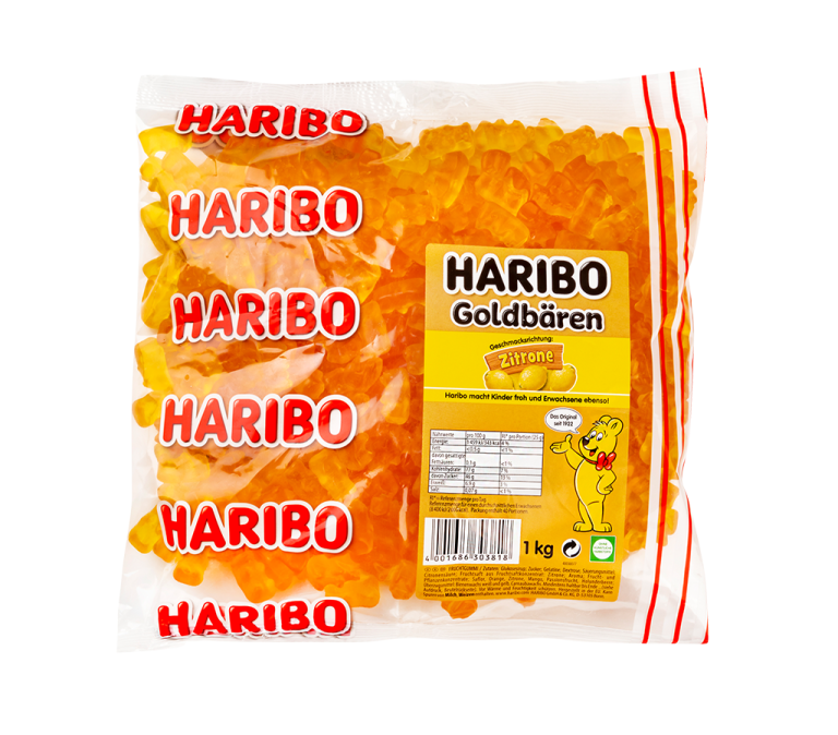 Haribo Goldbären Sortenrein Zitrone 1 Kg