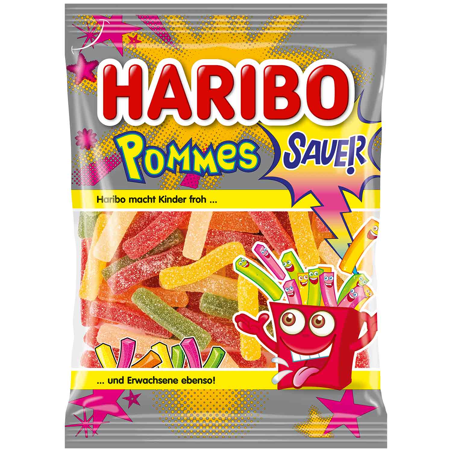 Haribo Pommes sauer 175g Fruchtgummi Beutel