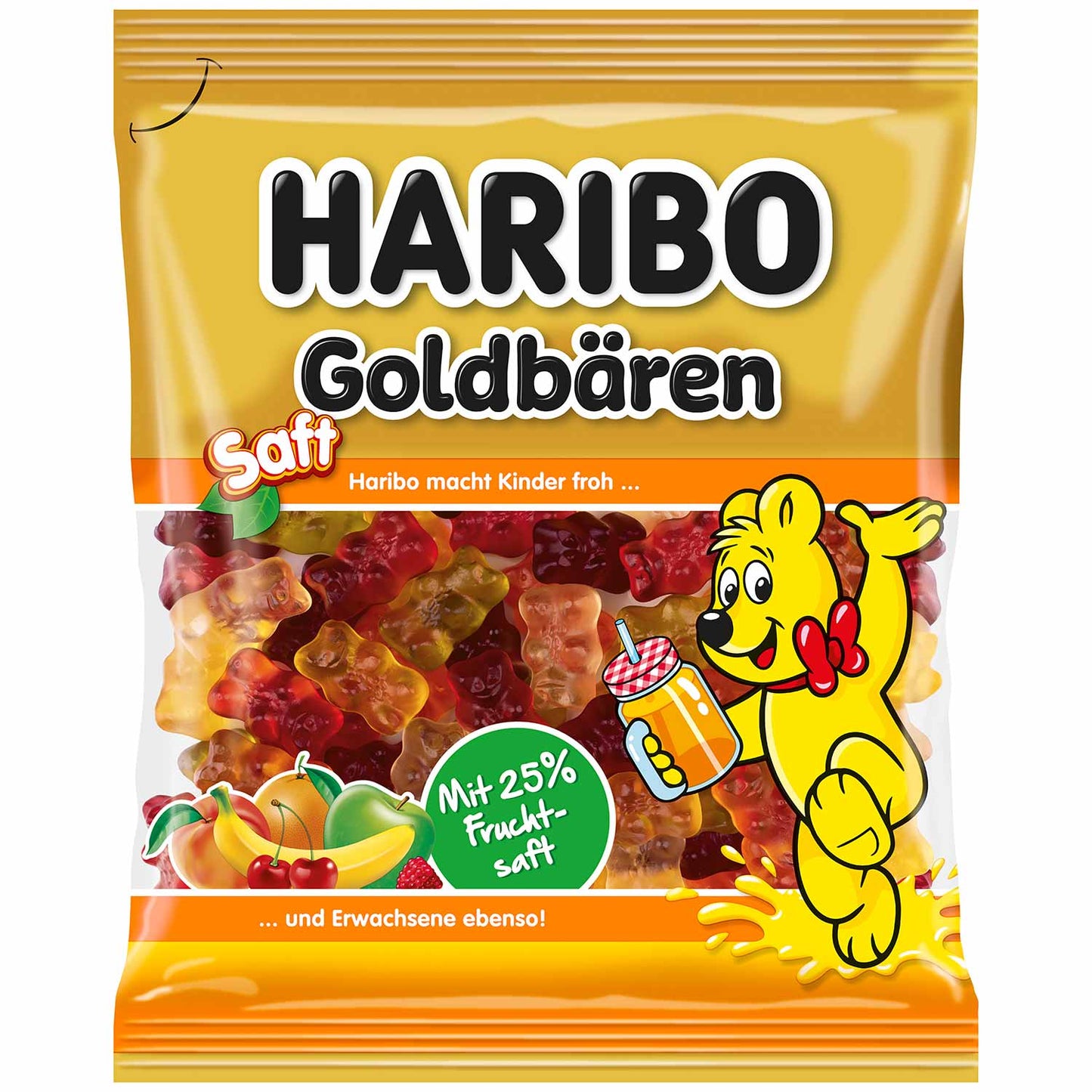 Haribo Saft Goldbären 160g Fruchtgummi Packung