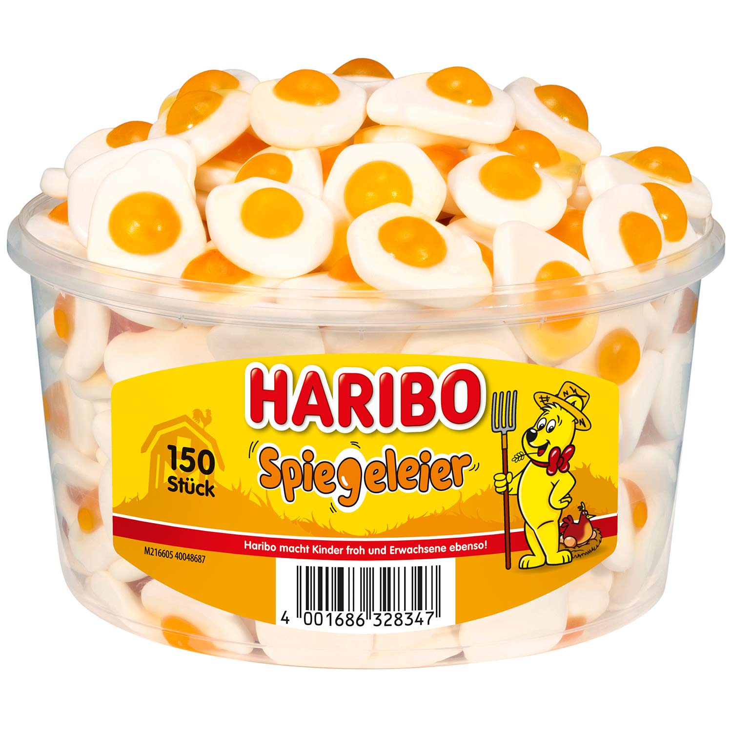 Haribo Spiegeleier 150er Fruchtgummi Beutel – Produktansicht