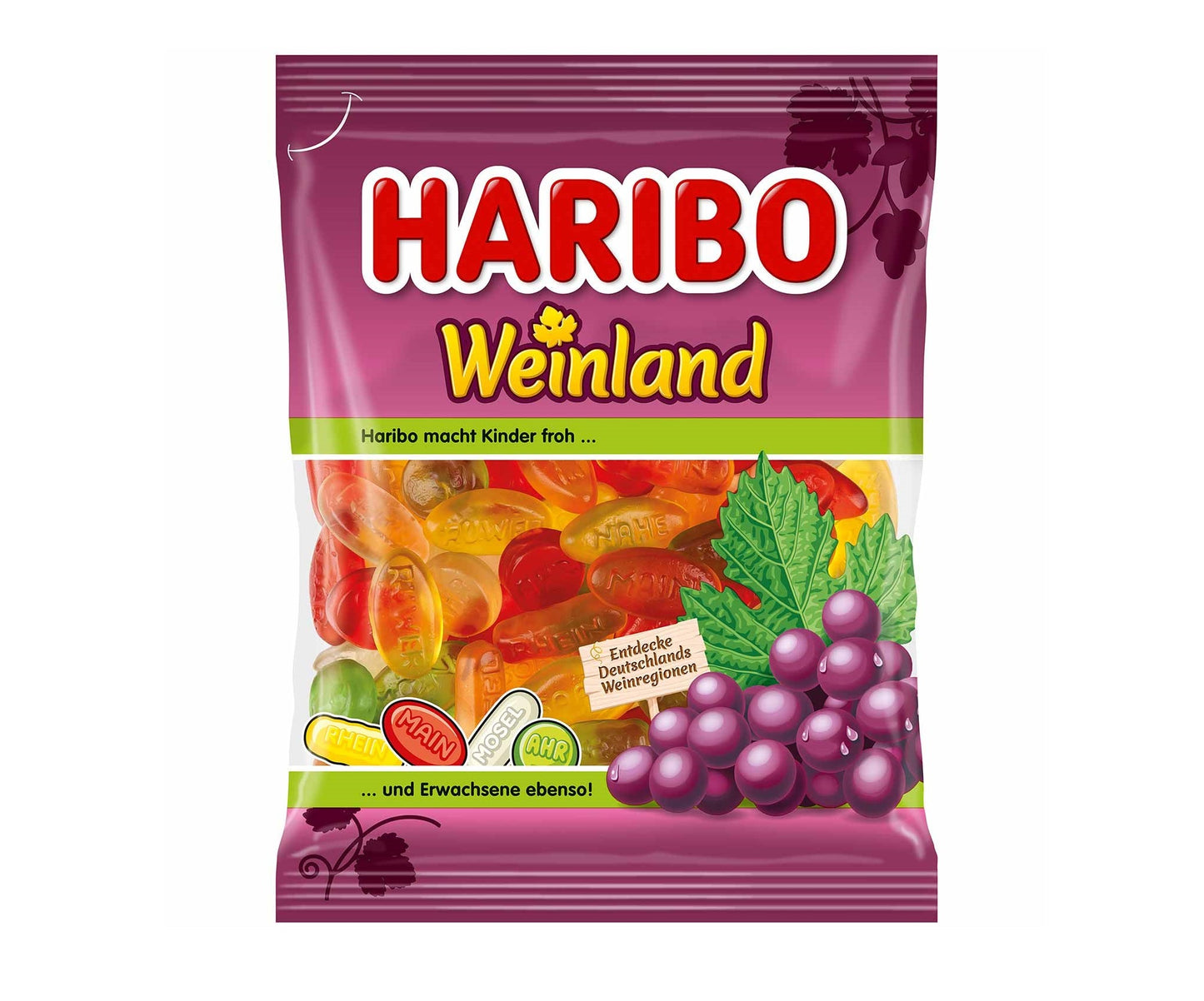 Haribo Weinland 175g Echtes Weingummi – Produktansicht