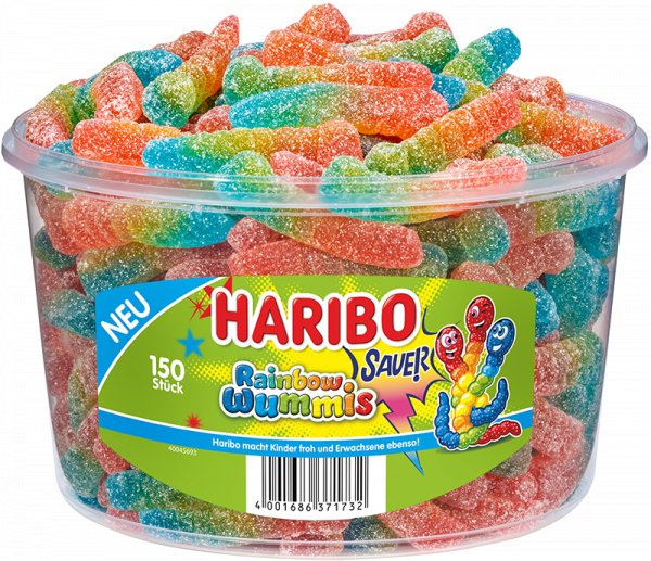 Haribo Wummis Rainbow Sauer 150er Fruchtgummi Beutel