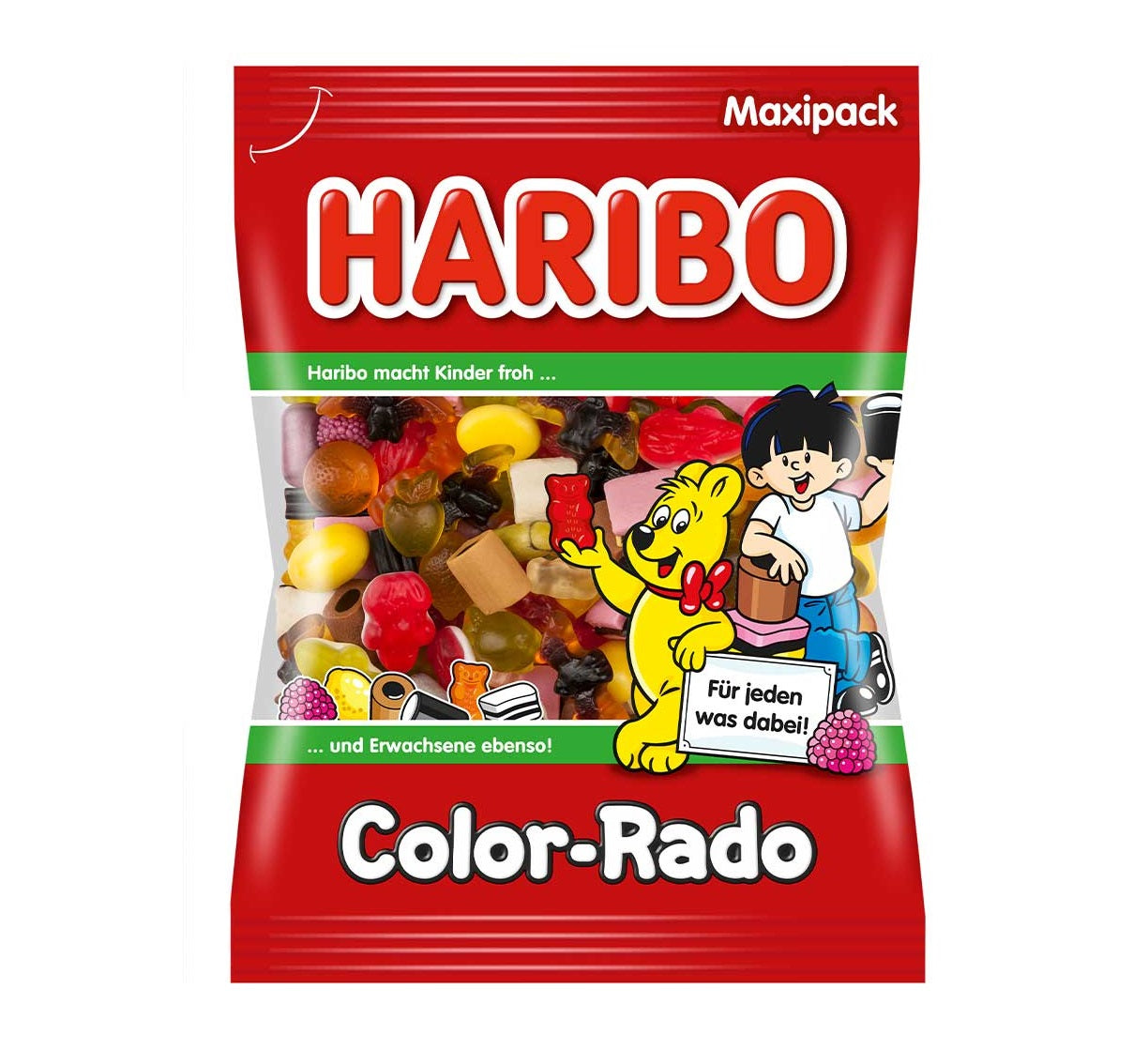 Haribo Color-Rado 1 Kg Fruchtgummi und Lakritz Mischung – Detailansicht