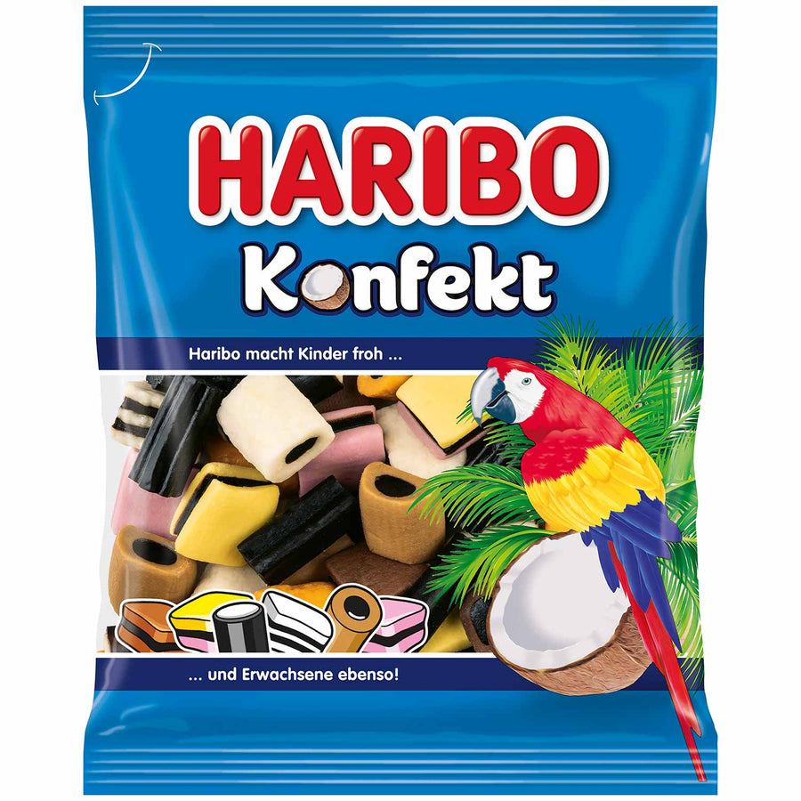 Haribo Konfekt Lakritz 175 g – Bunte Mischung ohne künstliche Farbstoffe