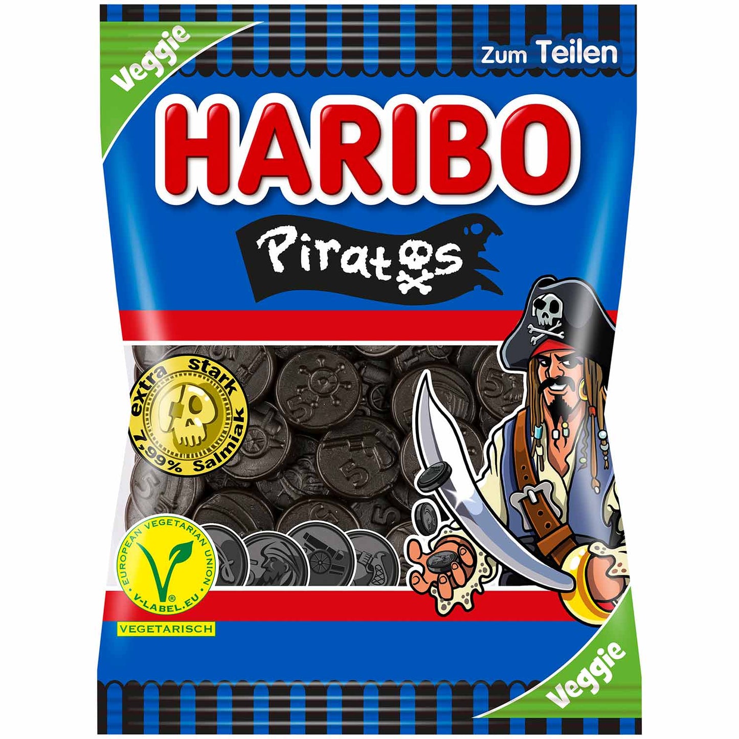 Haribo Piratos vegetarisch 175g - Haribo Lakritz Taler