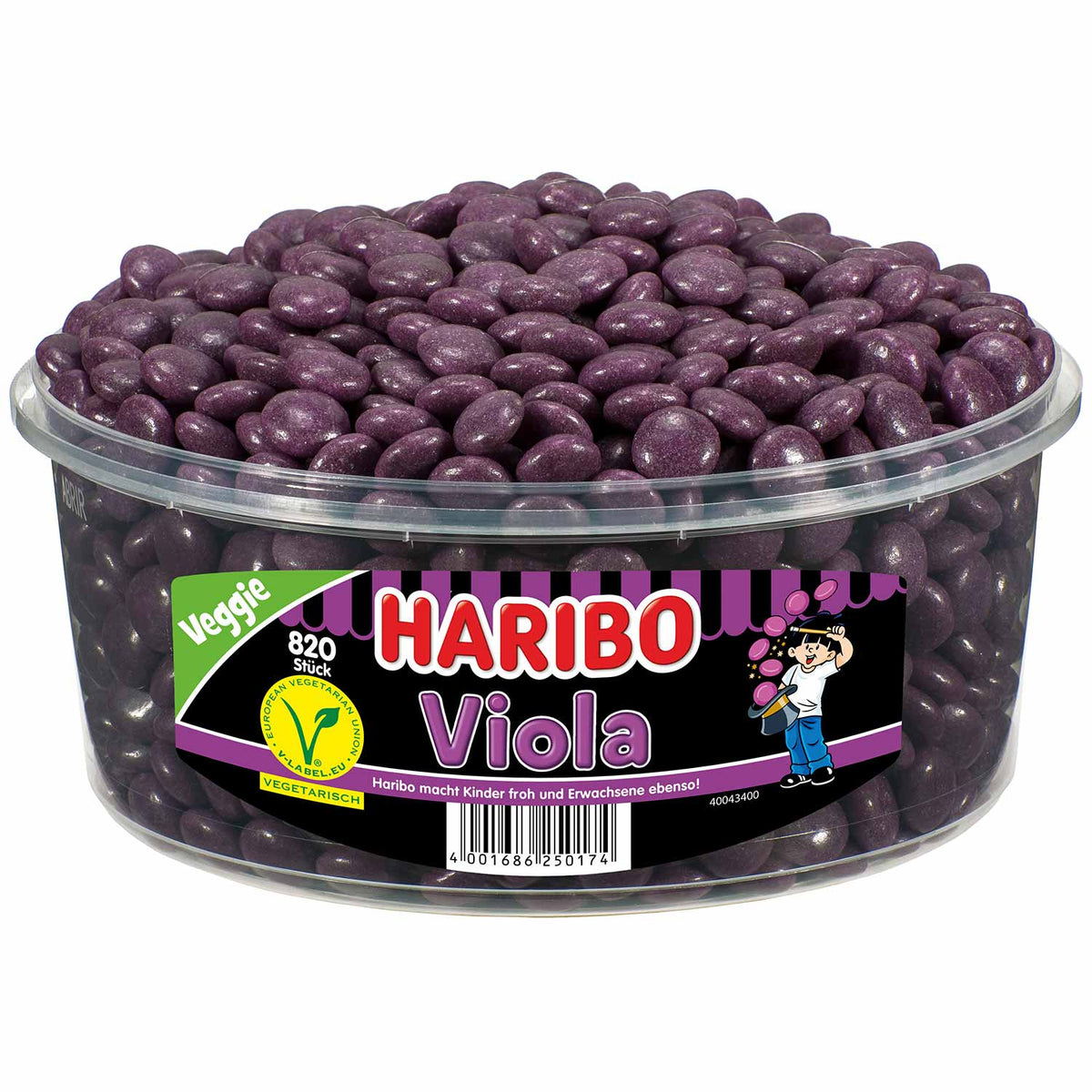 Haribo Viola vegetarisch Lakritz Dragees Veilchen 1148 g Packung