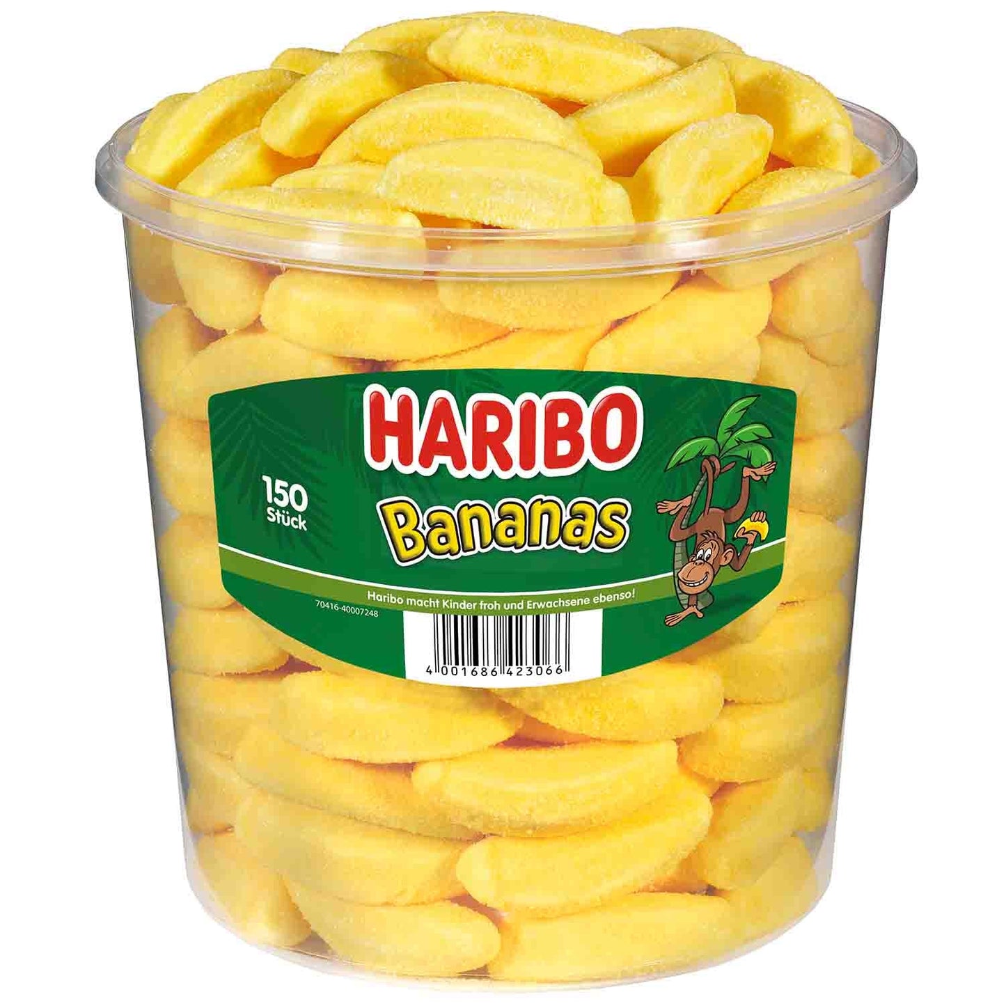 Haribo Bananas 150er Schaumzucker Bananen Bonbons – Produktansicht