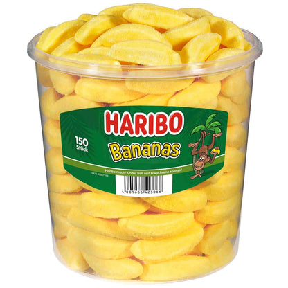 Haribo Bananas 150er Schaumzucker in Bananenform 1050 g – Produktansicht