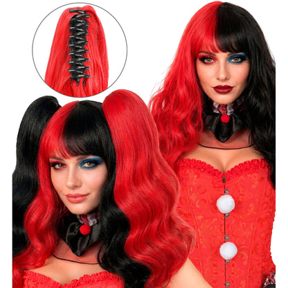 "HARLEKIN PERÜCKE MIT EXTENSIONS" in box – Vorderansicht