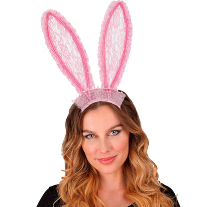 "HASENOHREN MIT ROSA SPITZE" modellierbar – Detailansicht