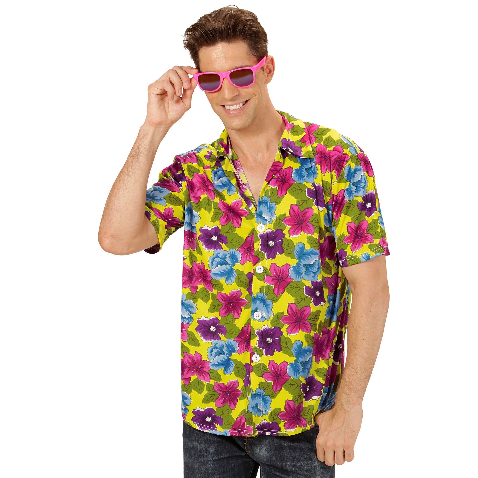 "HAWAII HEMD" gelb – Vorderansicht