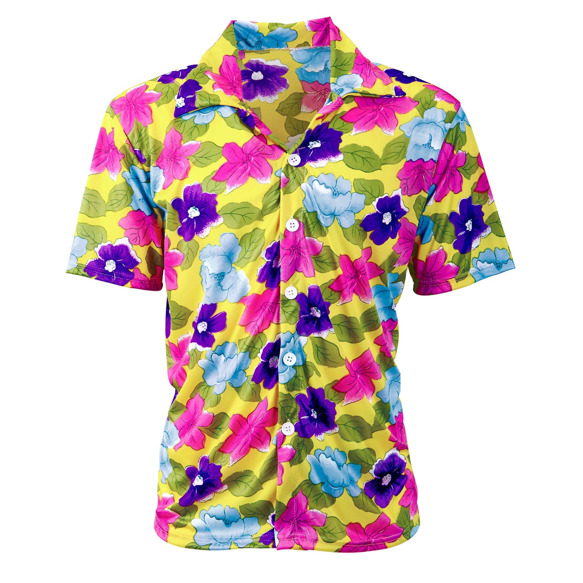 "HAWAII HEMD" gelb – Detailansicht