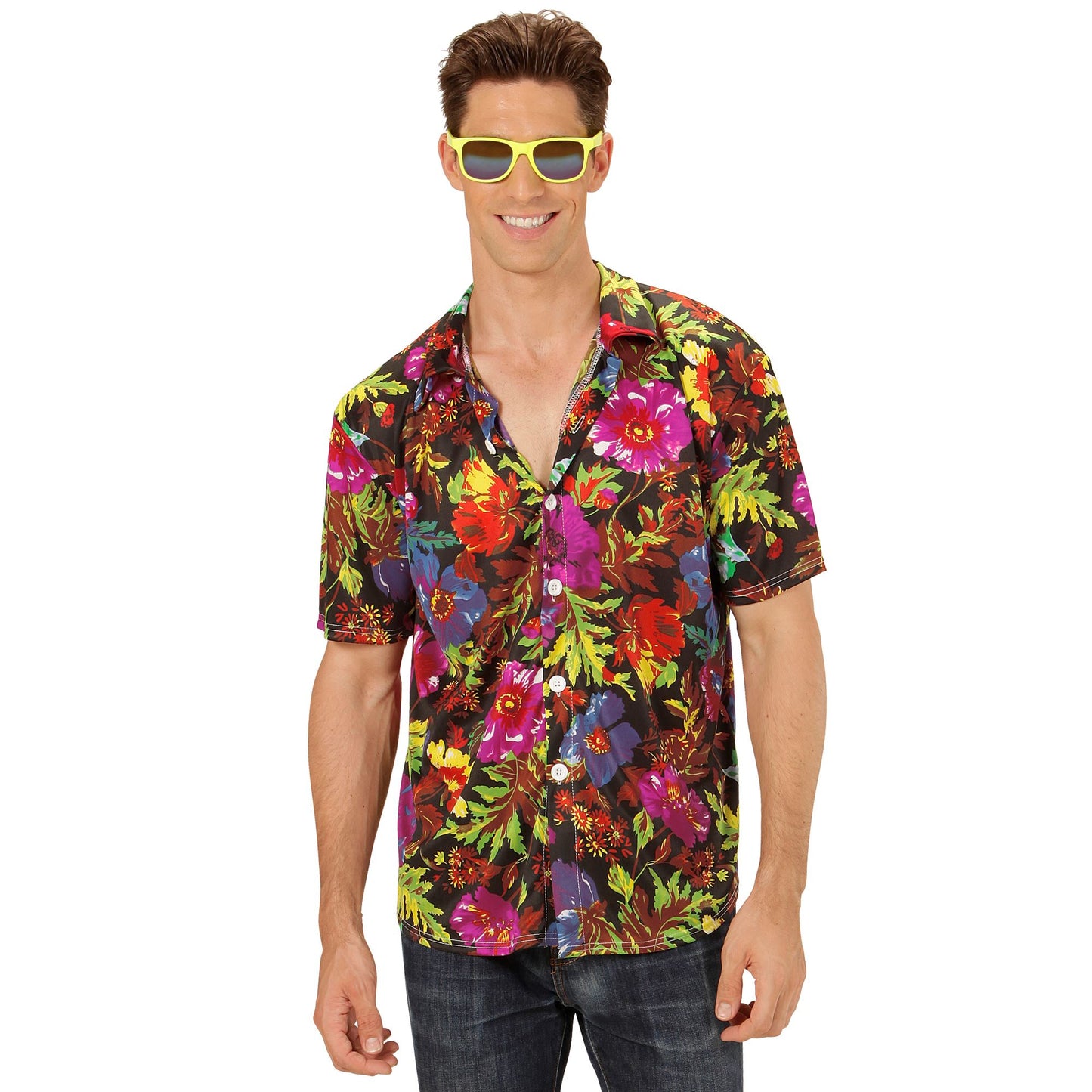 "HAWAII HEMD" schwarz – Vorderansicht