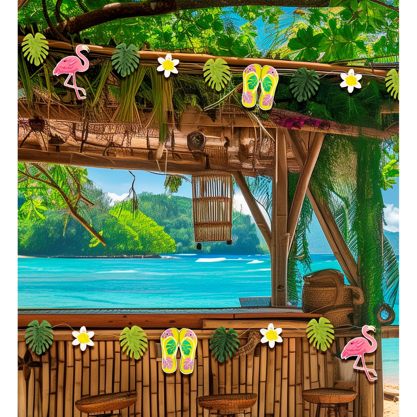 "HAWAIIANISCHE GIRLANDE" 3,6 m – Ansicht 3