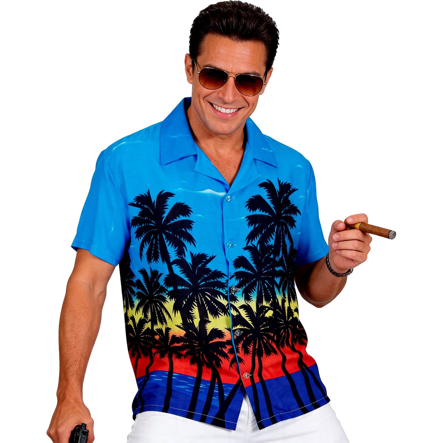 "HAWAIIHEMD MIT PALMEN" – Detailansicht